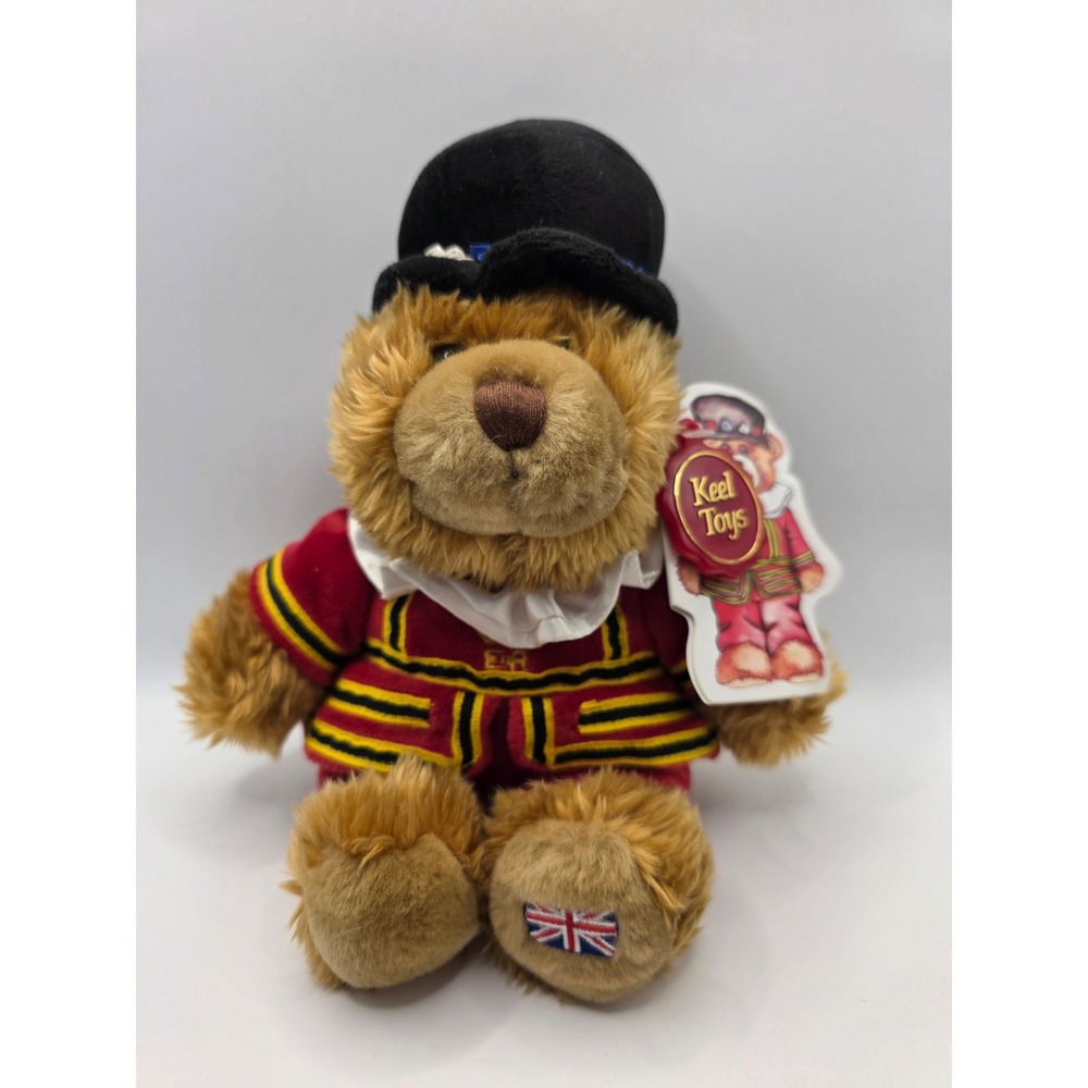 Keel Toys London Beefeater Teddy Bear Plush 5.5 Inch SL3420 Union Jack Souvenir